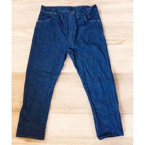 Wrangler Jeans‎ Mens (38x30) 36x30 Dark Wash High Rise Cowboy Cut Rodeo Western